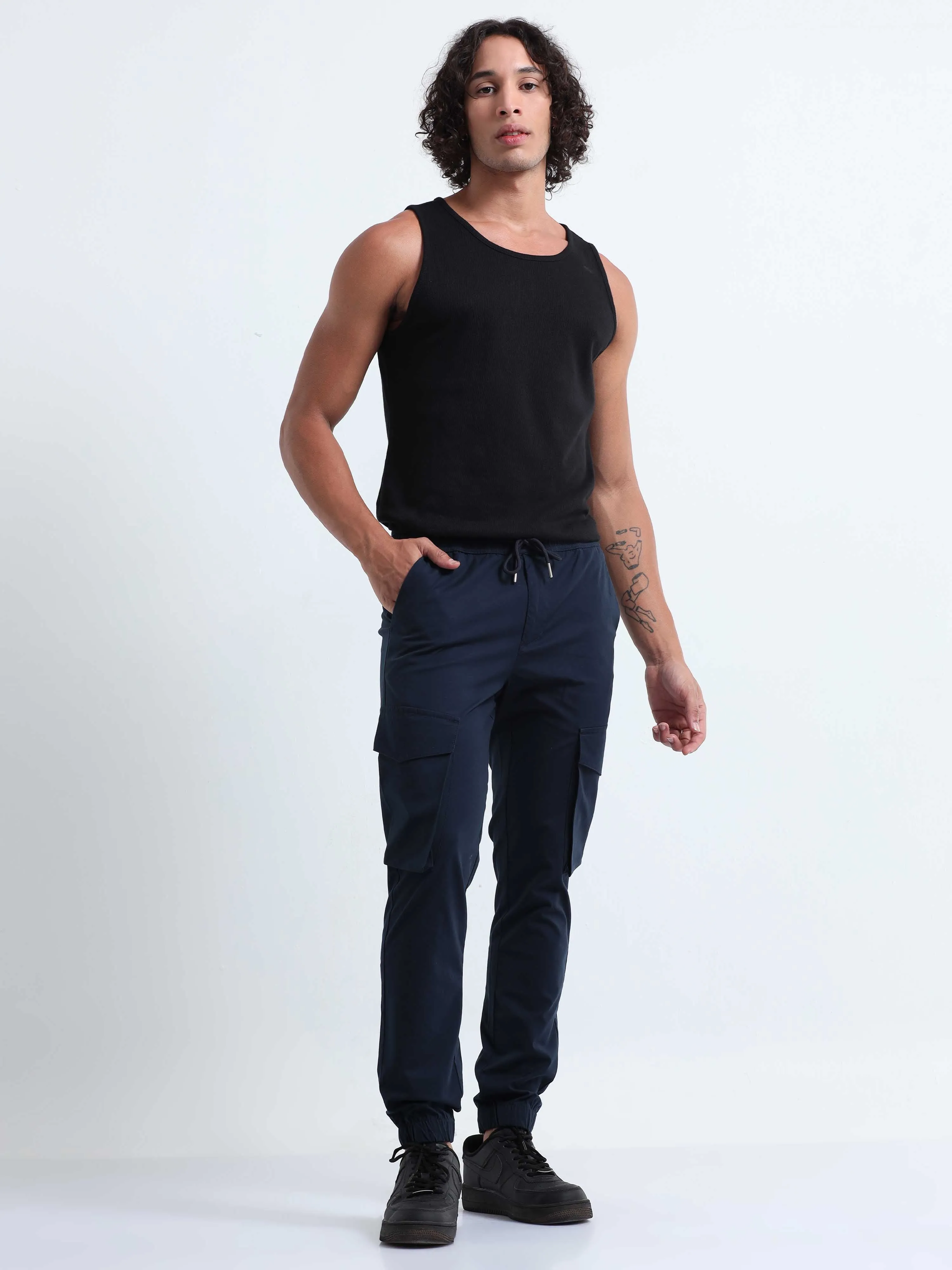 Air Sense Navy Cargo Joggers