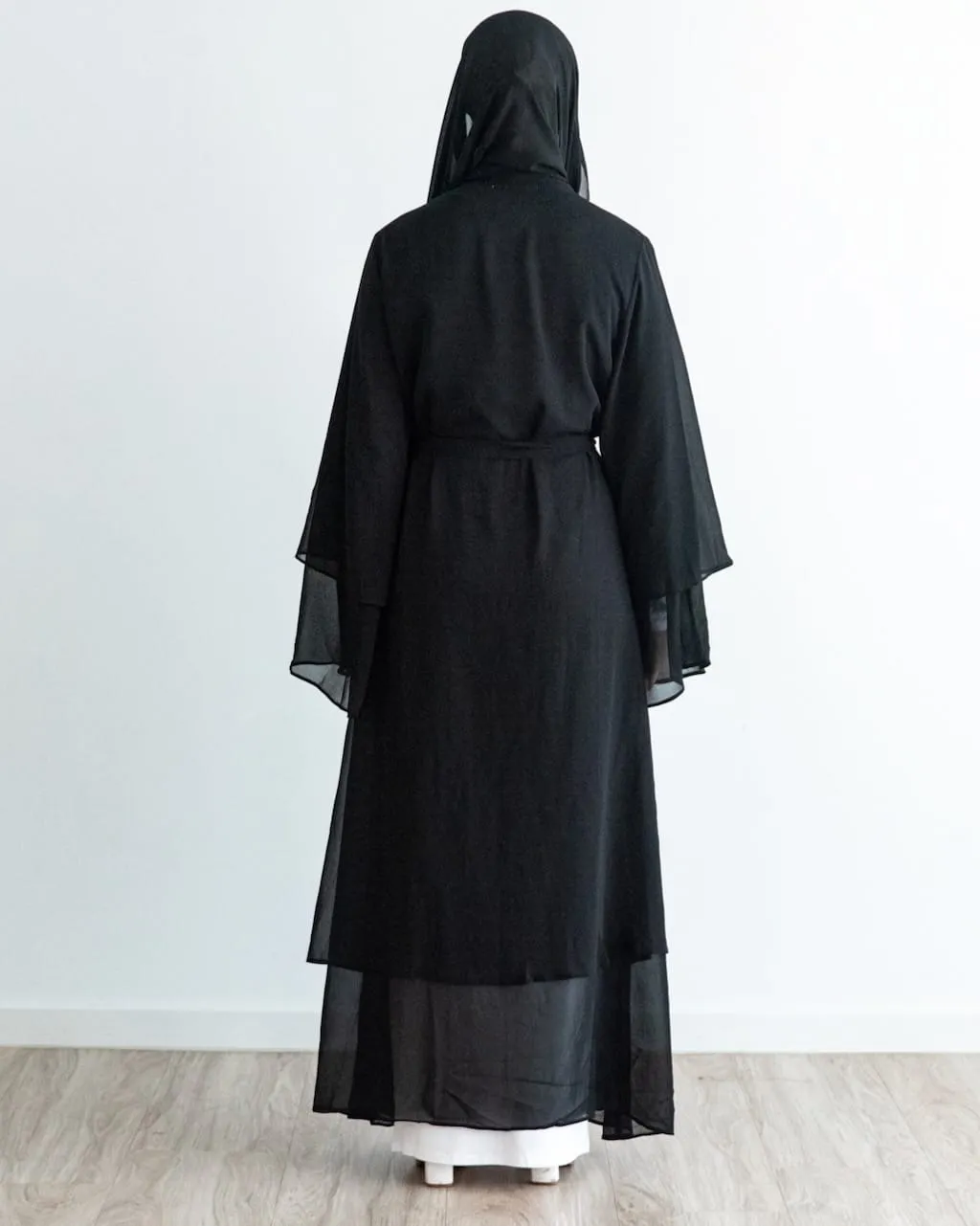 Aisha Abaya with Hijab - Black