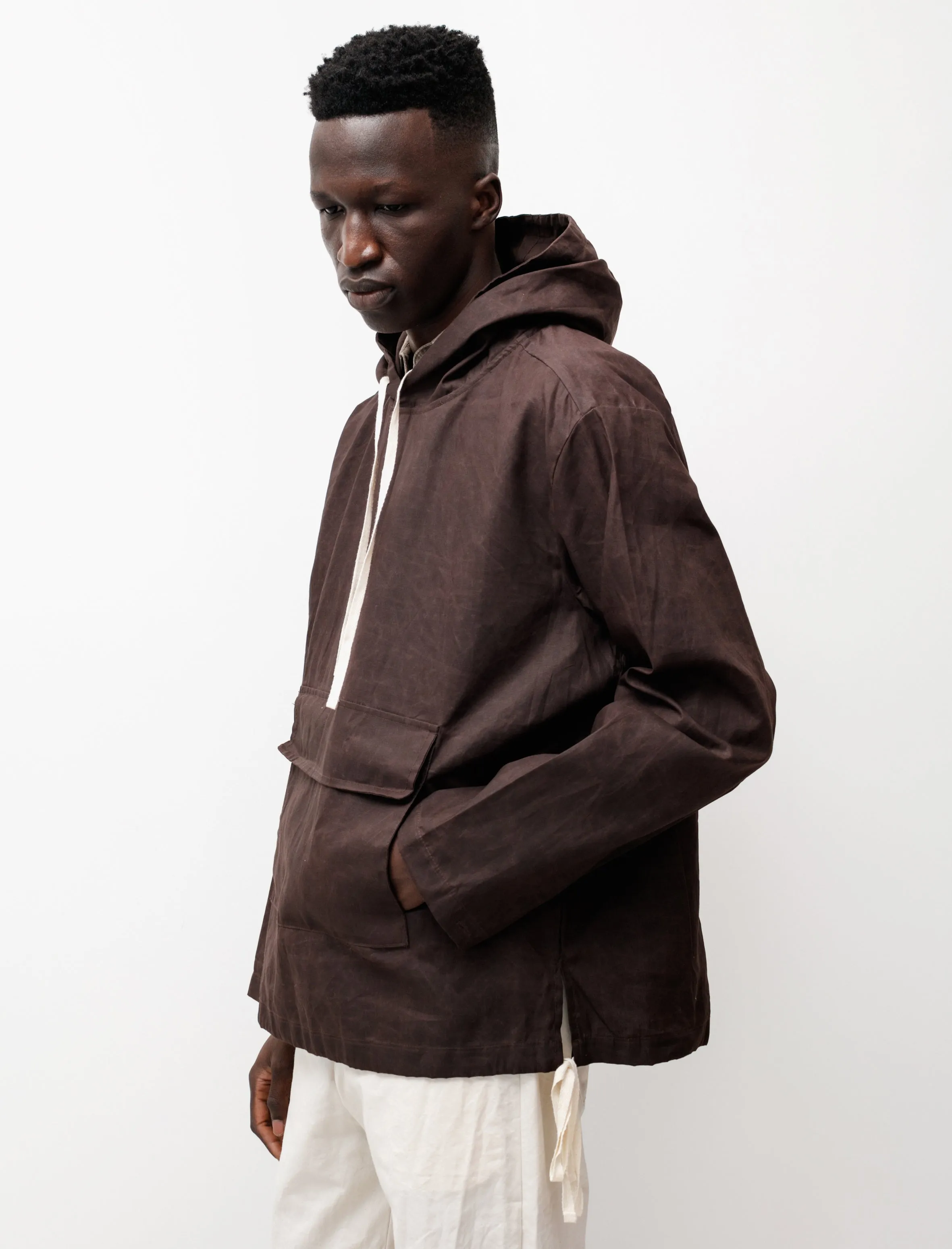 Anorak British Waxed Cotton Brown