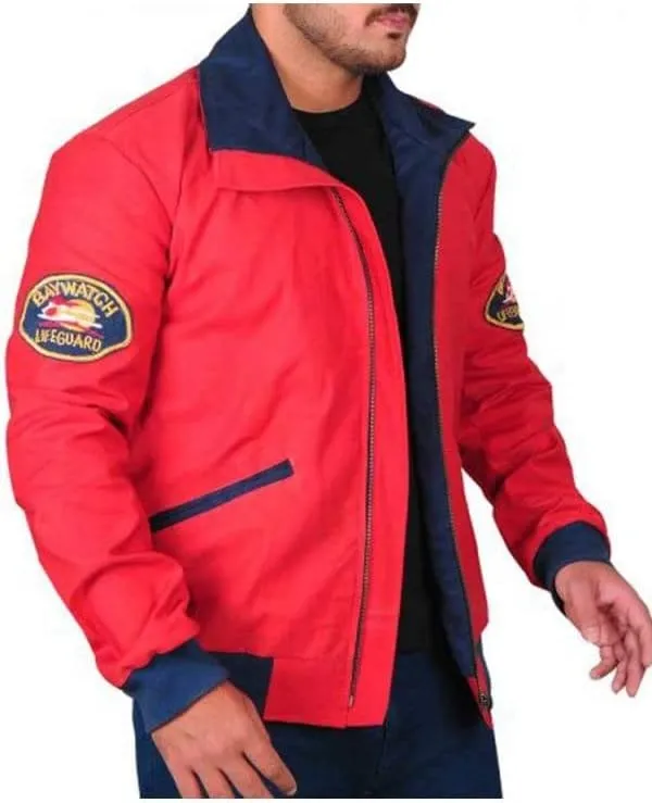 Baywatch Life Guard David Hasselhoff Cotton Jacket