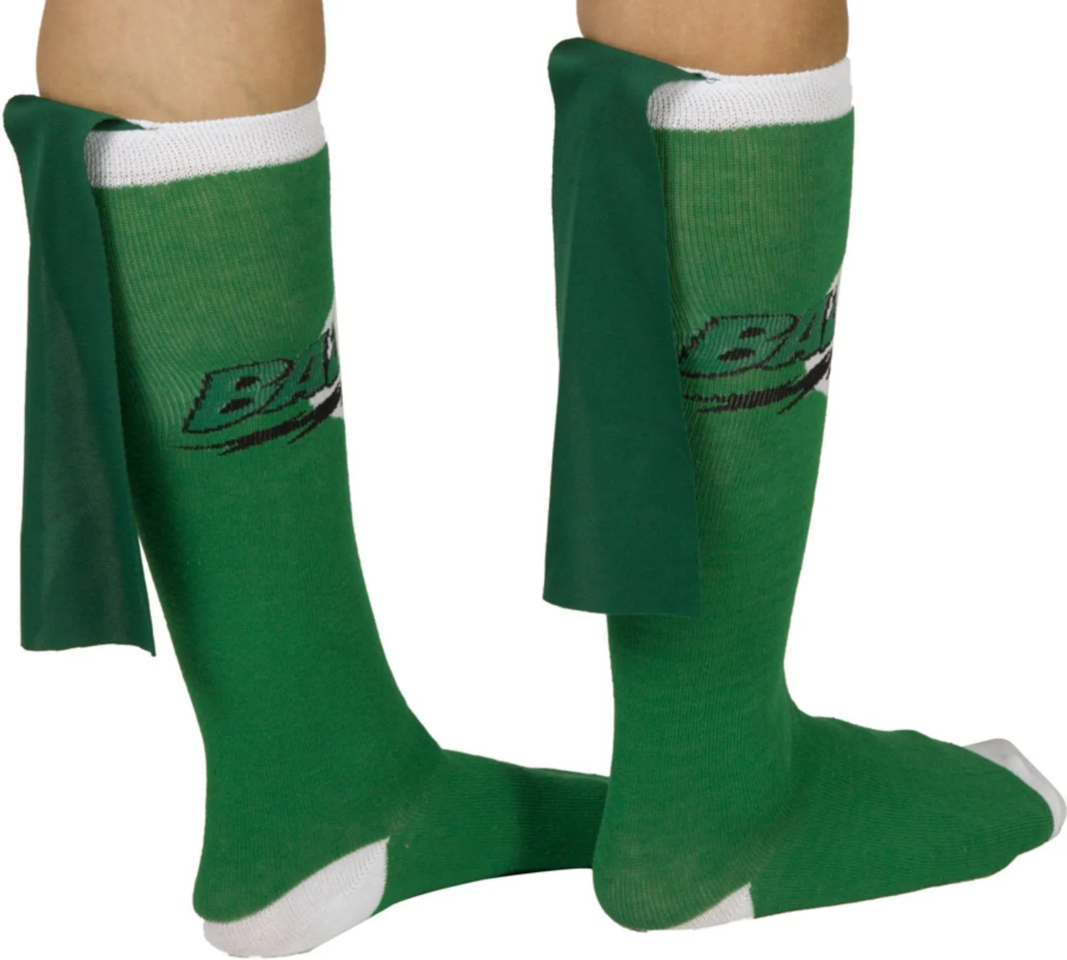 Big Bang Theory Green Bazinga Caped Socks