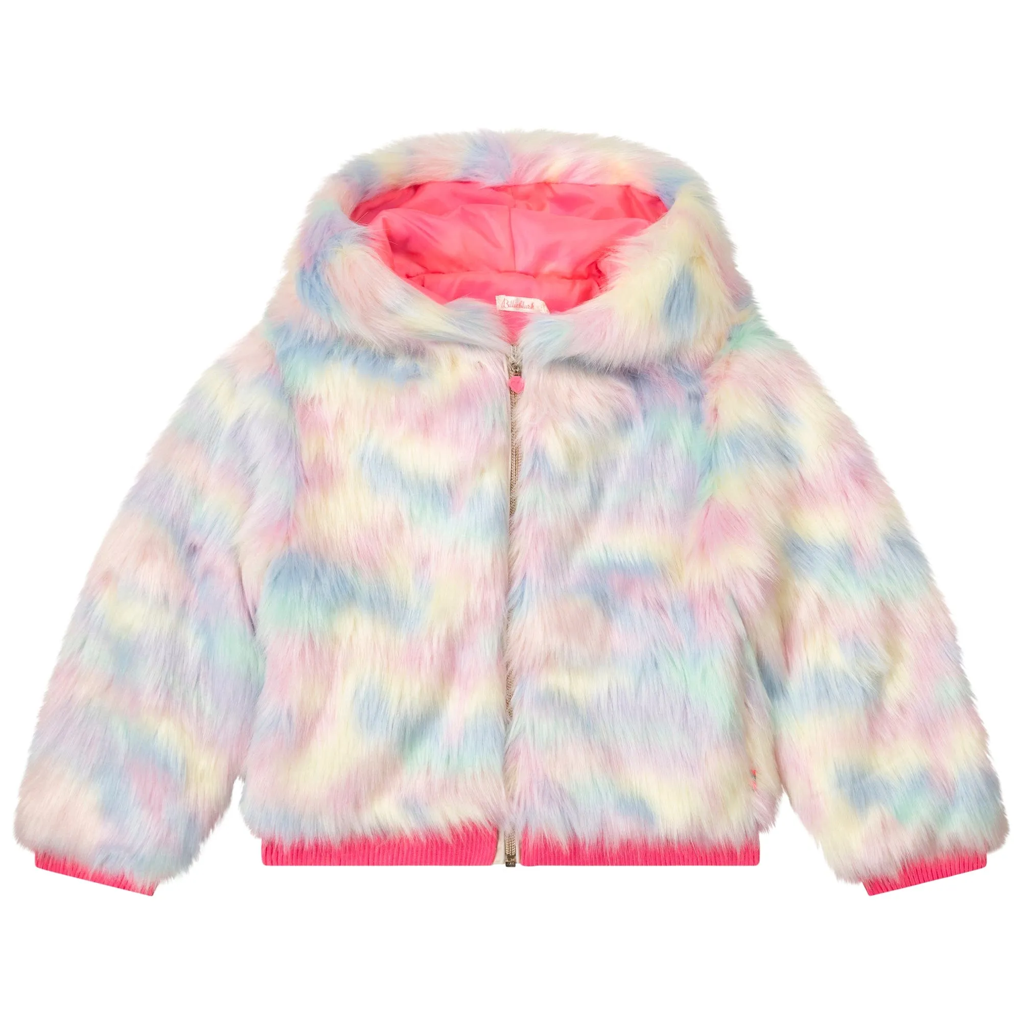 BILLIEBLUSH - Faux Fur Jacket - Pastel