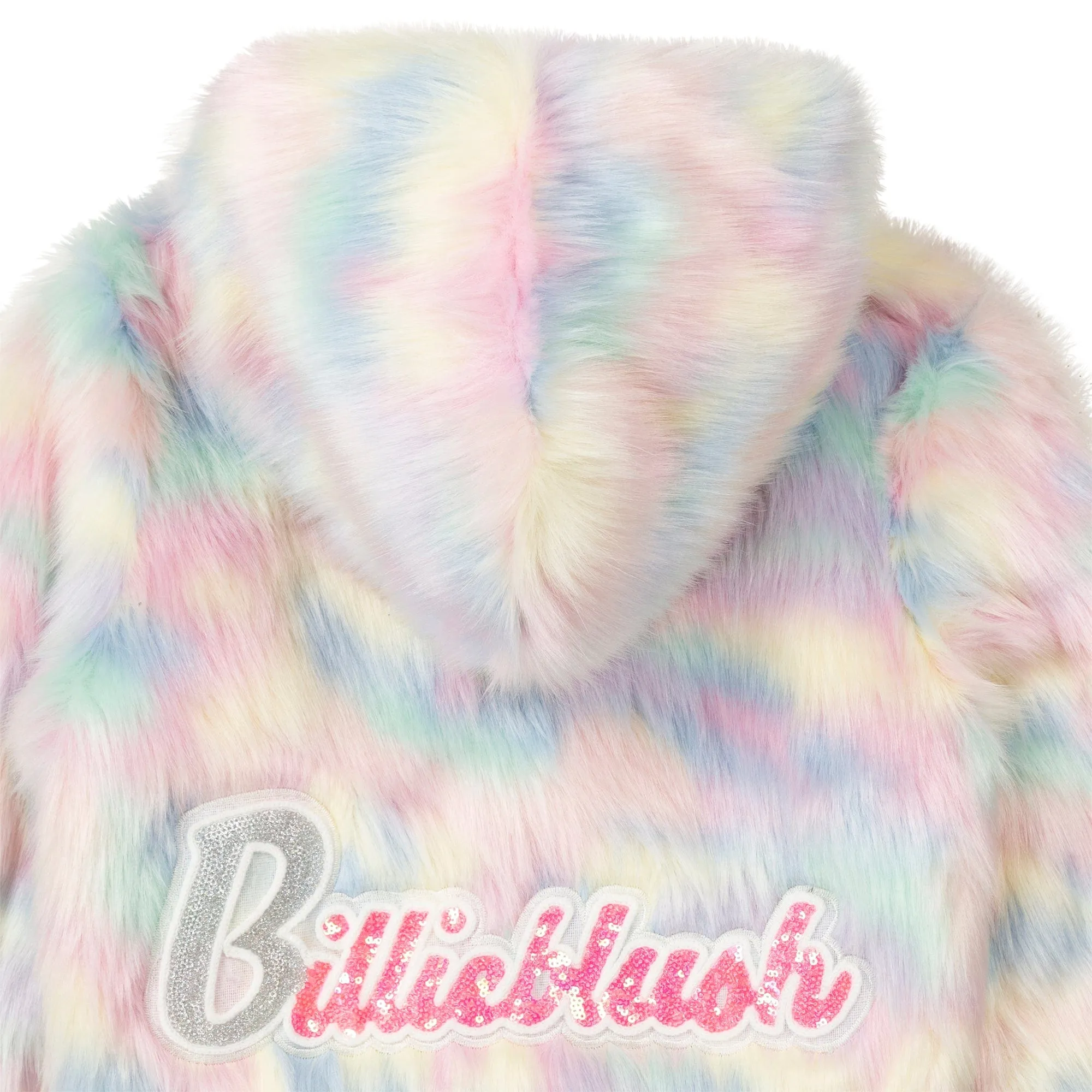 BILLIEBLUSH - Faux Fur Jacket - Pastel