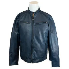 BOL Men's Waxed Sheep Prime Leather Jacket