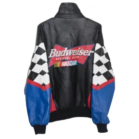 Budweiser Racing NASCAR Leather Jacket (XL)