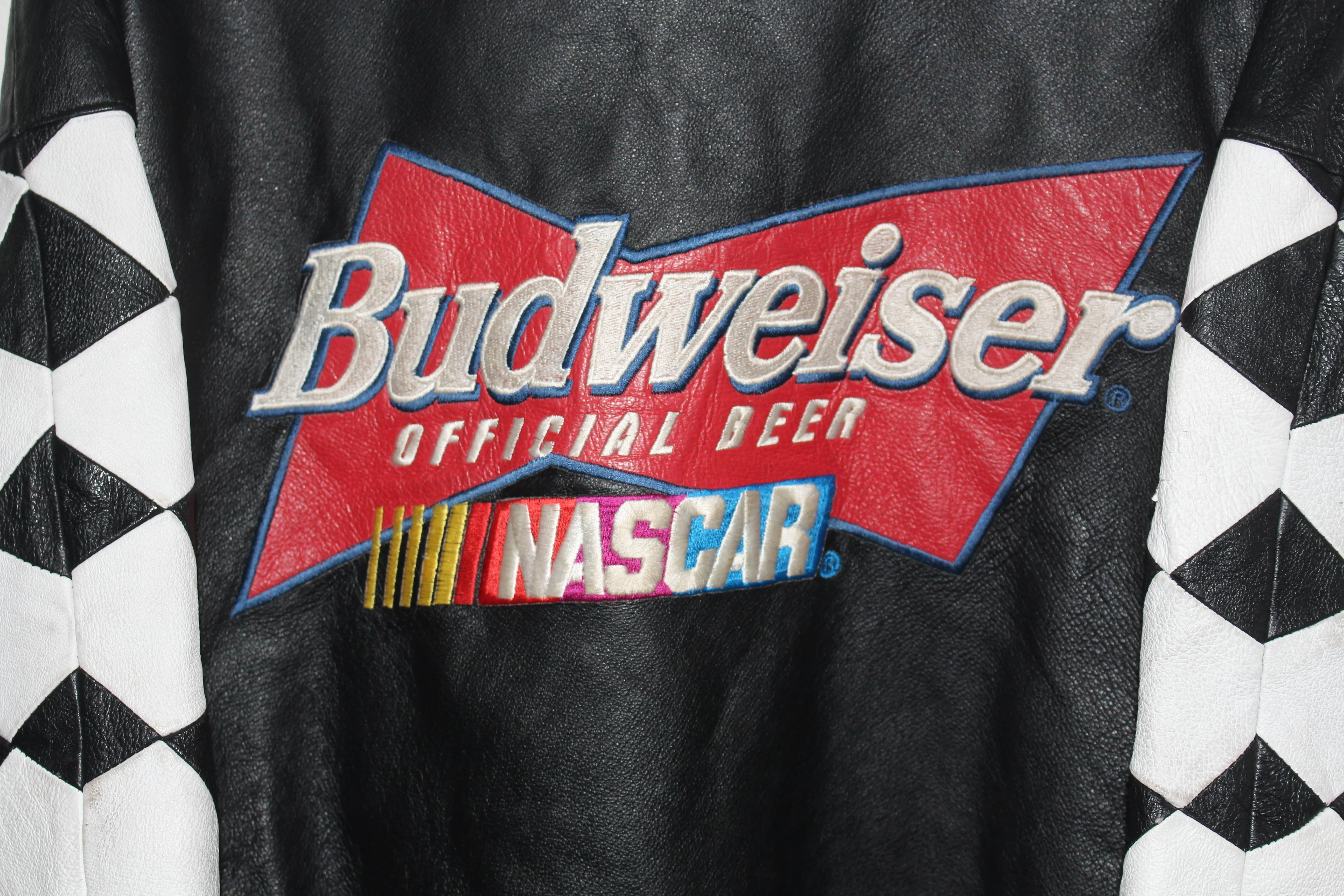 Budweiser Racing NASCAR Leather Jacket (XL)