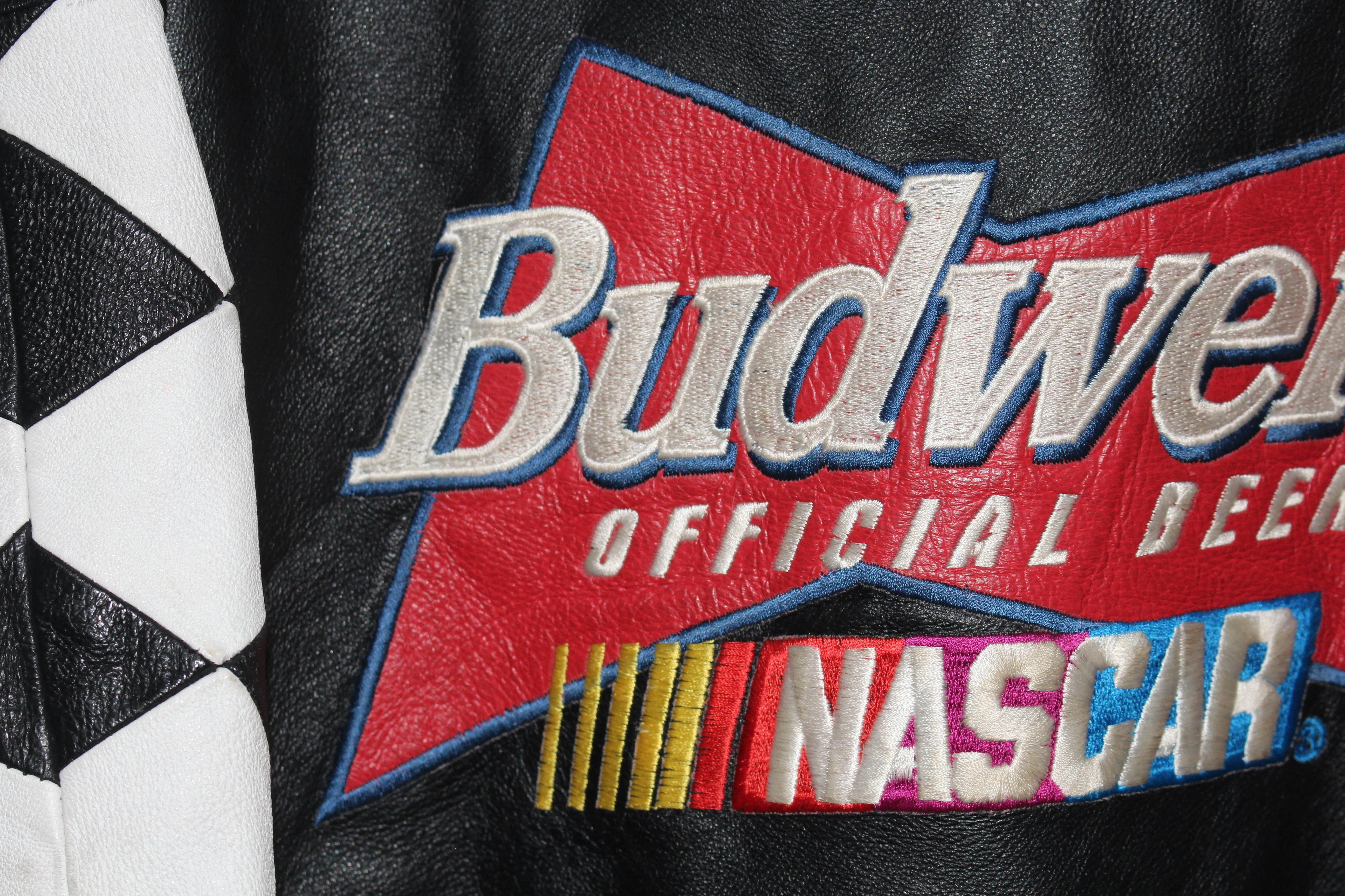 Budweiser Racing NASCAR Leather Jacket (XL)