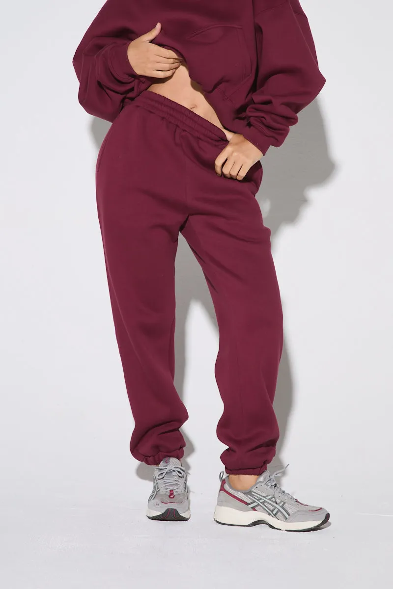 Burgundy Joggers