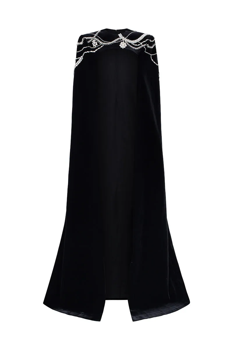 CHARLOTTE VELVET FLOW SEQUINS GOWN