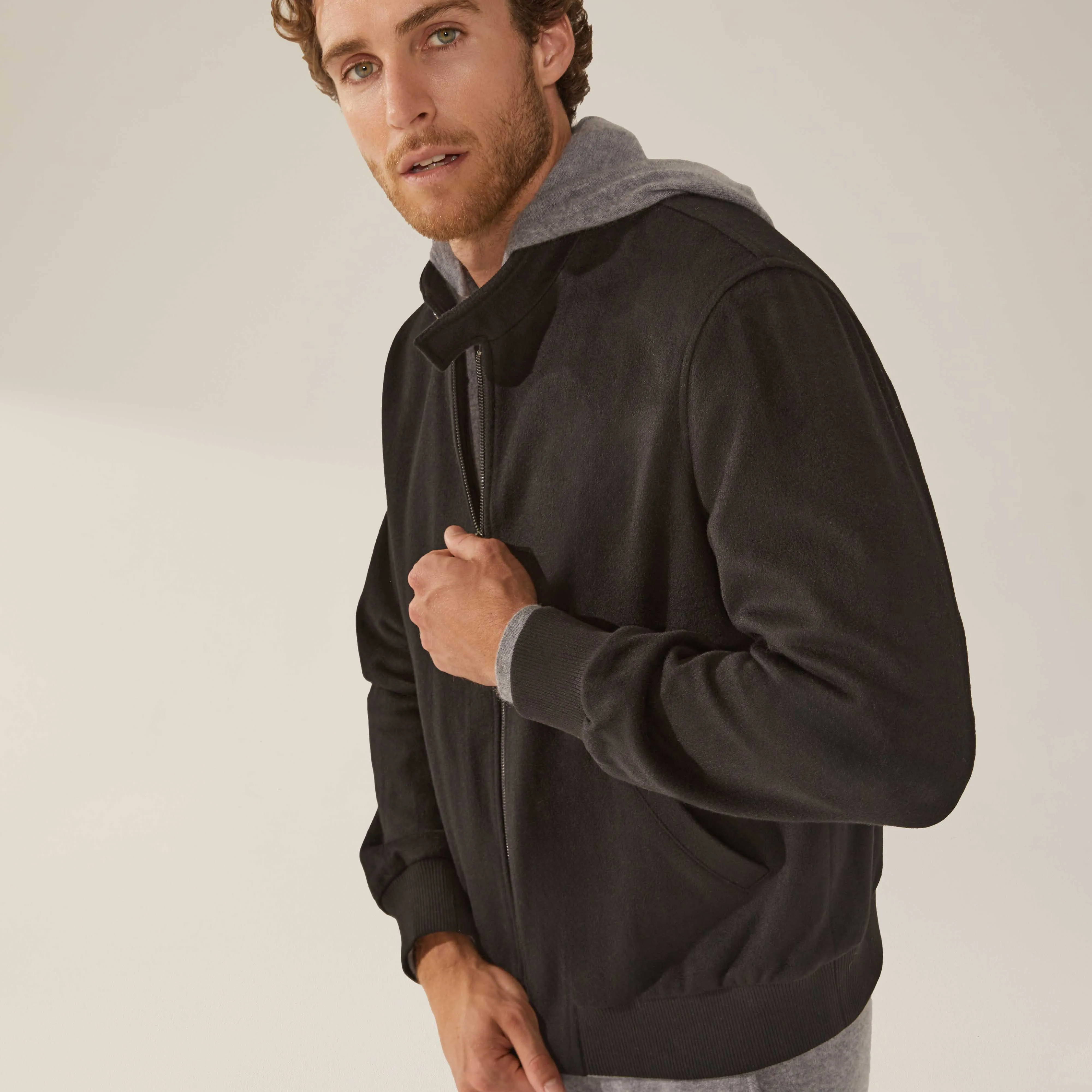 Chase Cashmere-Wool Bomber Jacket