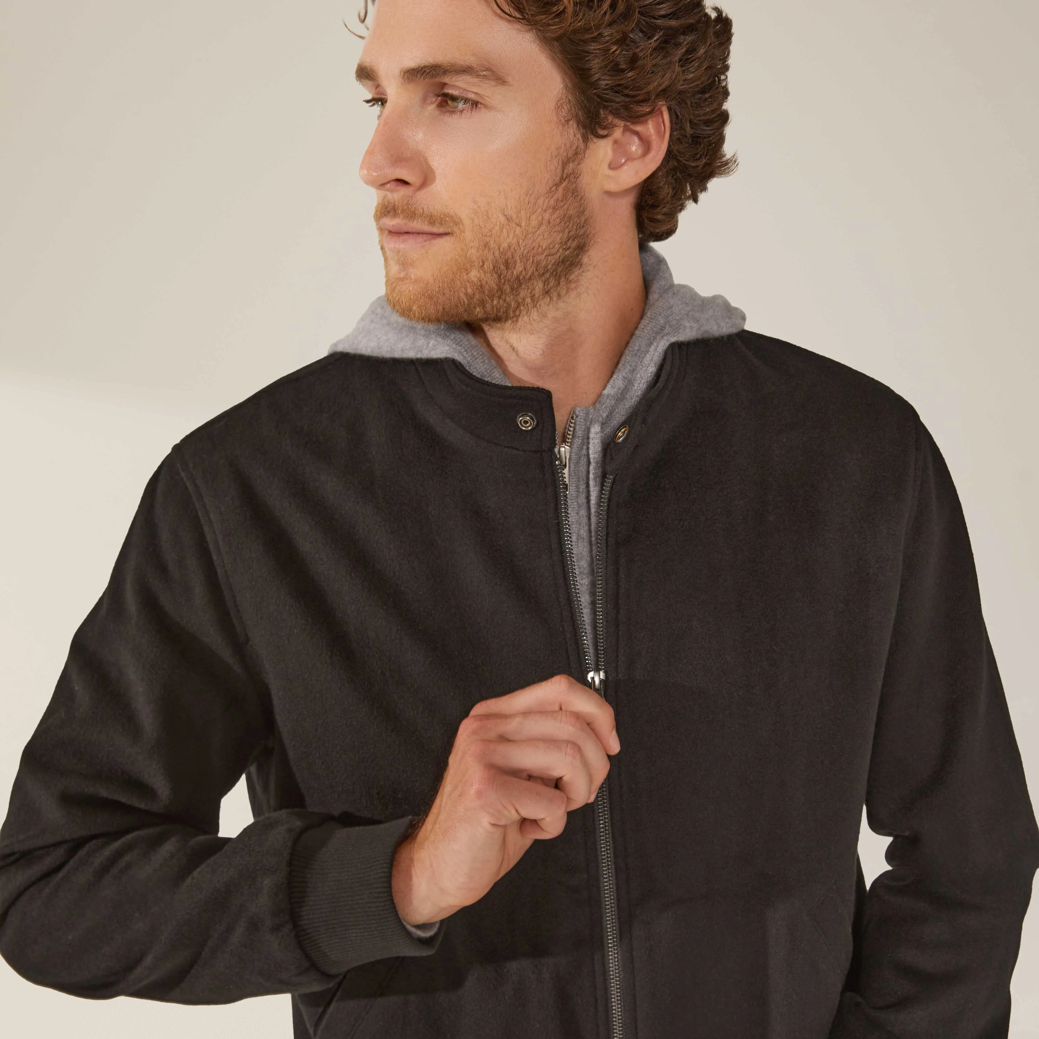 Chase Cashmere-Wool Bomber Jacket