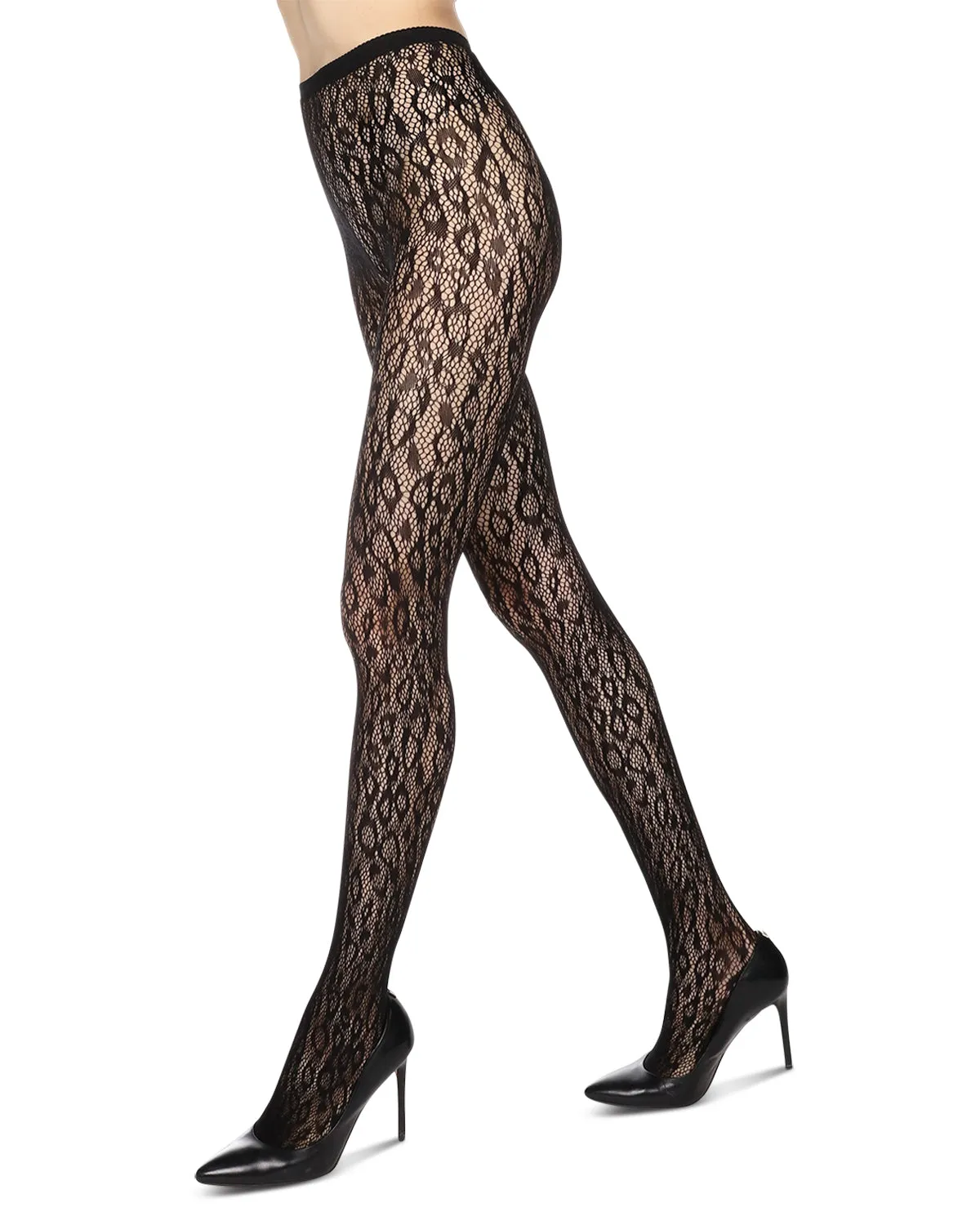 Cheetah Print Breathable Net Tights