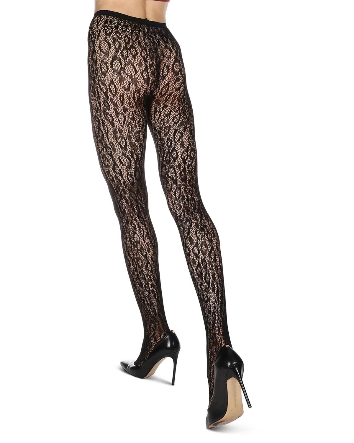 Cheetah Print Breathable Net Tights