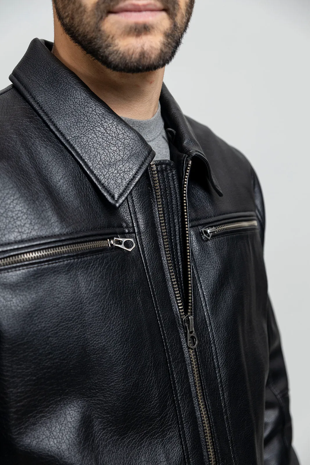 Conner Men's Vegan Faux Leather Jacket (POS)