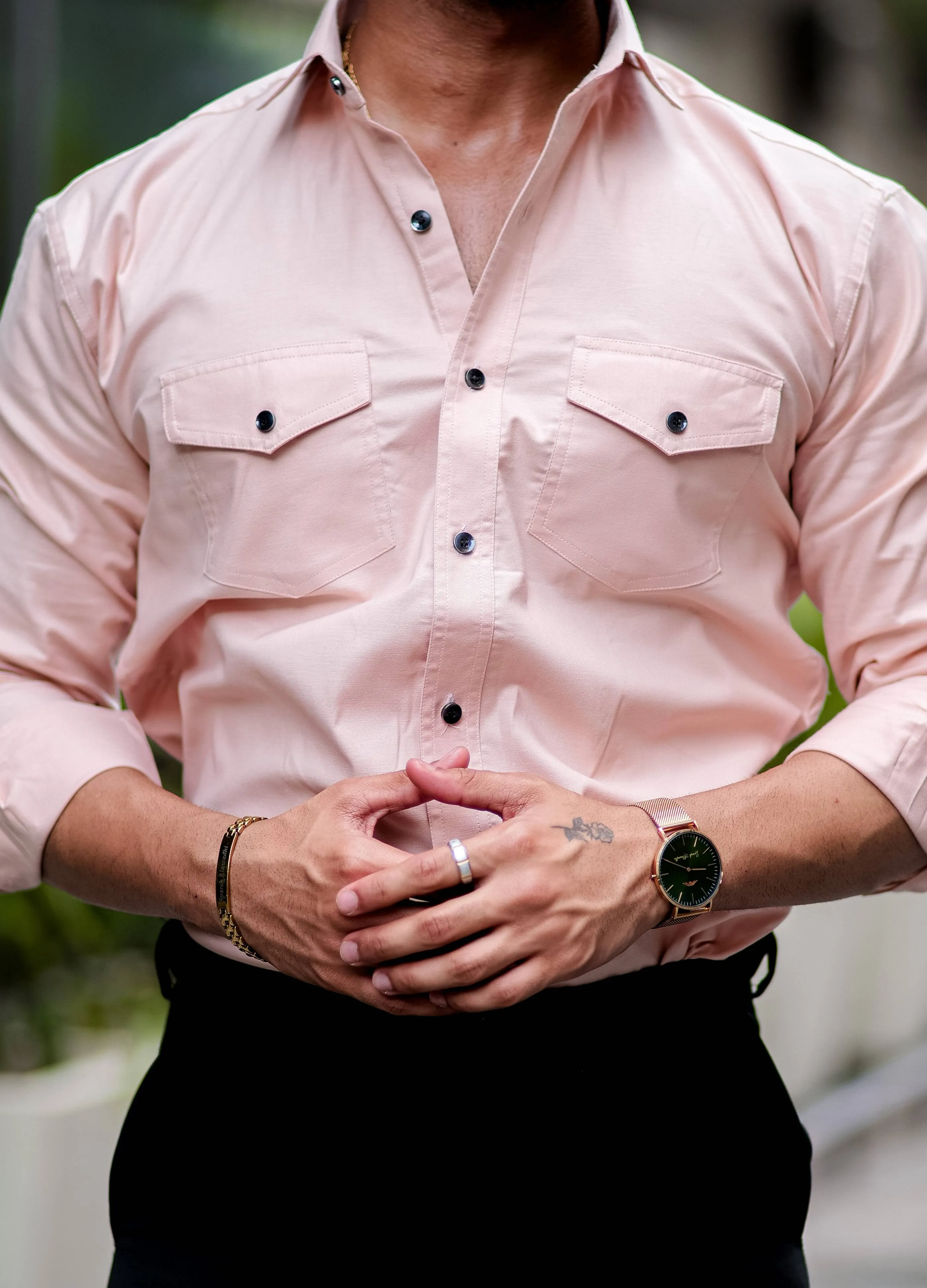 Cream Oxford Premium Cotton Over Shirt