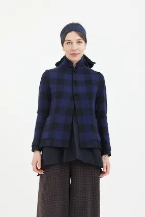 Daniela Gregis -  Cavallo Jacket - Stardust Blue/ Black Check