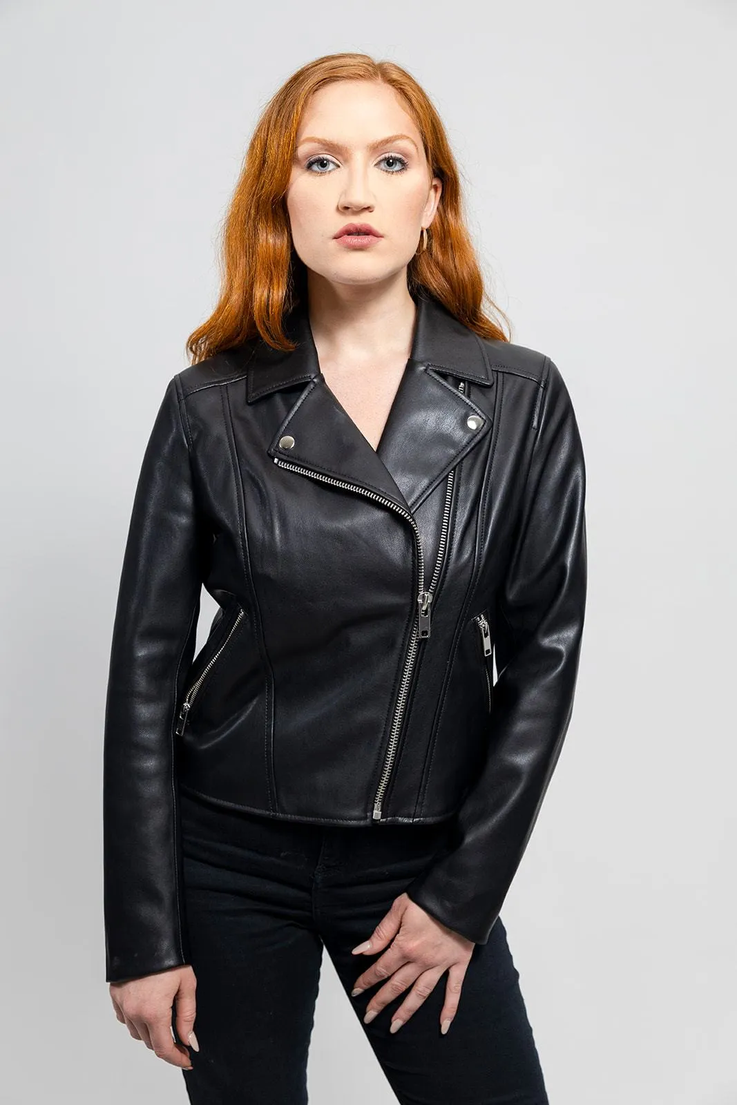 Demi Women's Vegan Faux Leather Jacket (POS)