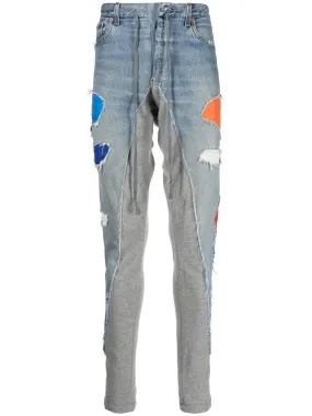 Denim Patchwork Joggers