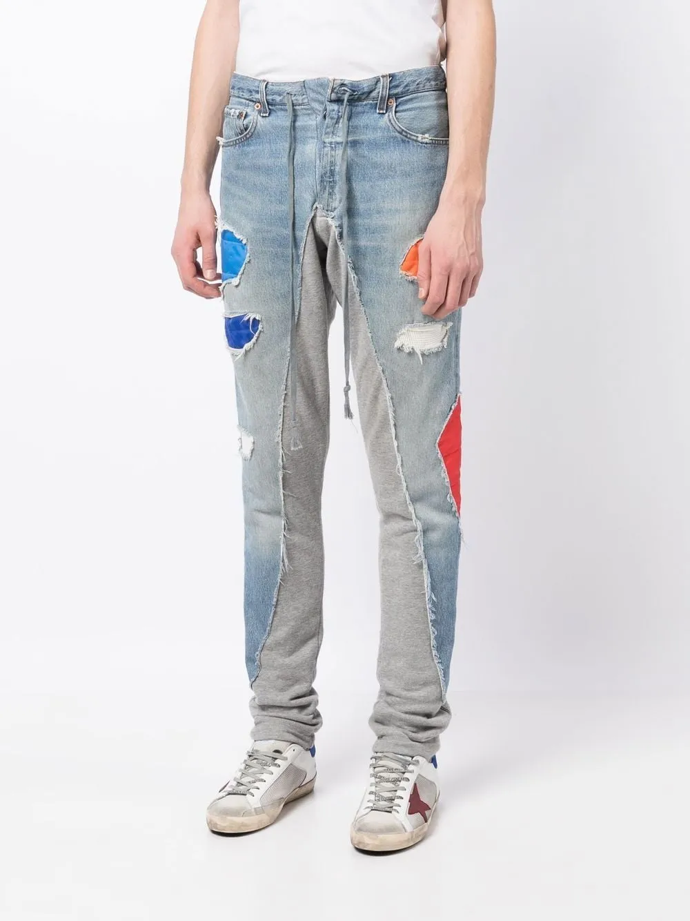 Denim Patchwork Joggers