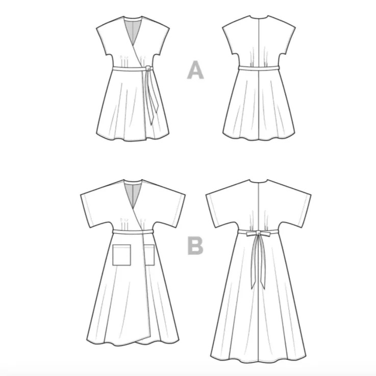 Elodie Wrap Dress Pattern