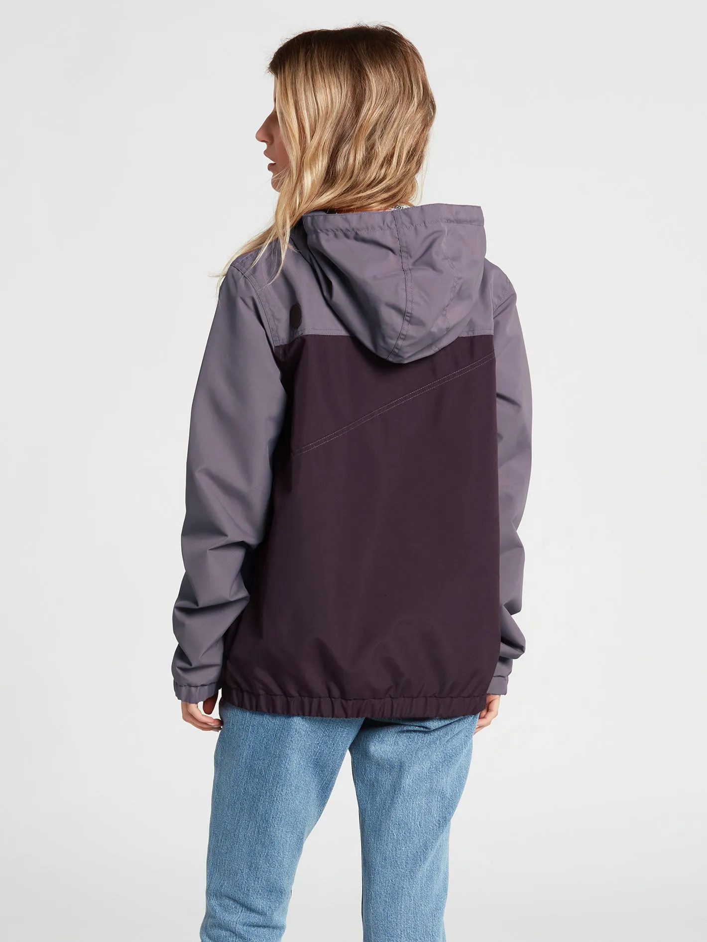 Enemy Stone Windbreaker Jacket - Black Plum