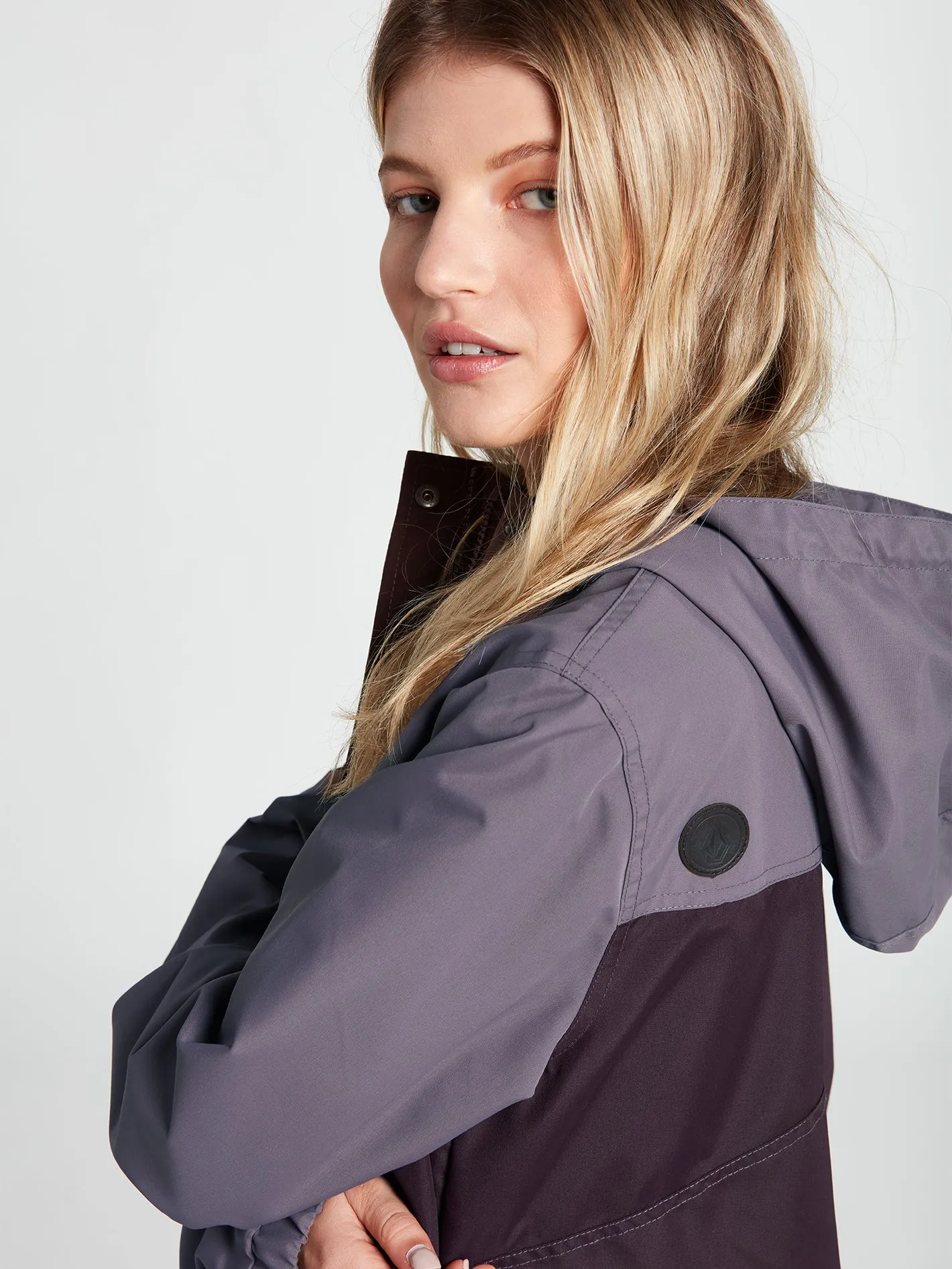 Enemy Stone Windbreaker Jacket - Black Plum