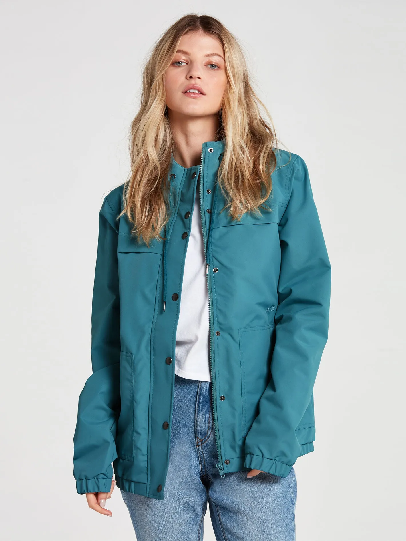 Enemy Stone Windbreaker Jacket - Laguna Blue