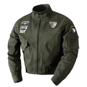 Fashion Lapel Flight Men's Jacket