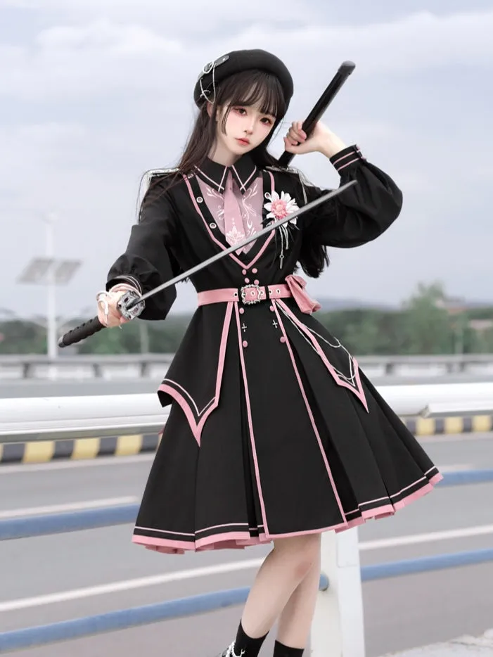 Flytonn- Military Lolita Dress & Cape