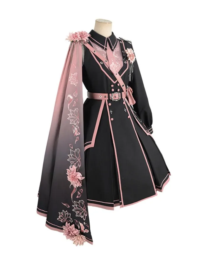 Flytonn- Military Lolita Dress & Cape