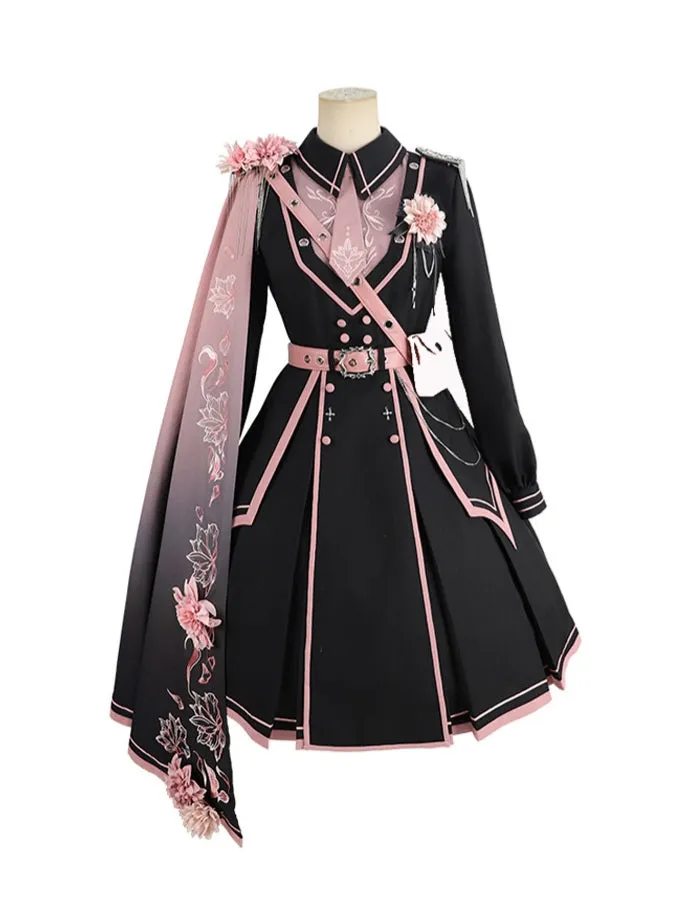 Flytonn- Military Lolita Dress & Cape