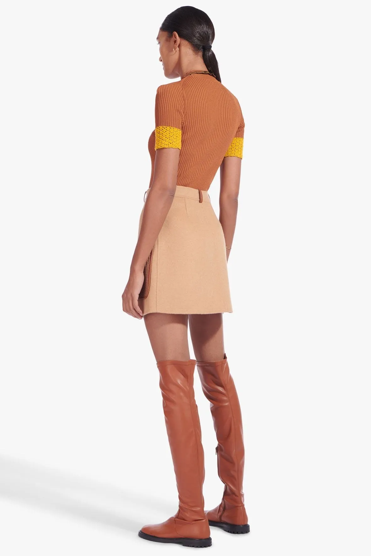 GRIFFITH SKIRT | CAMEL TAN