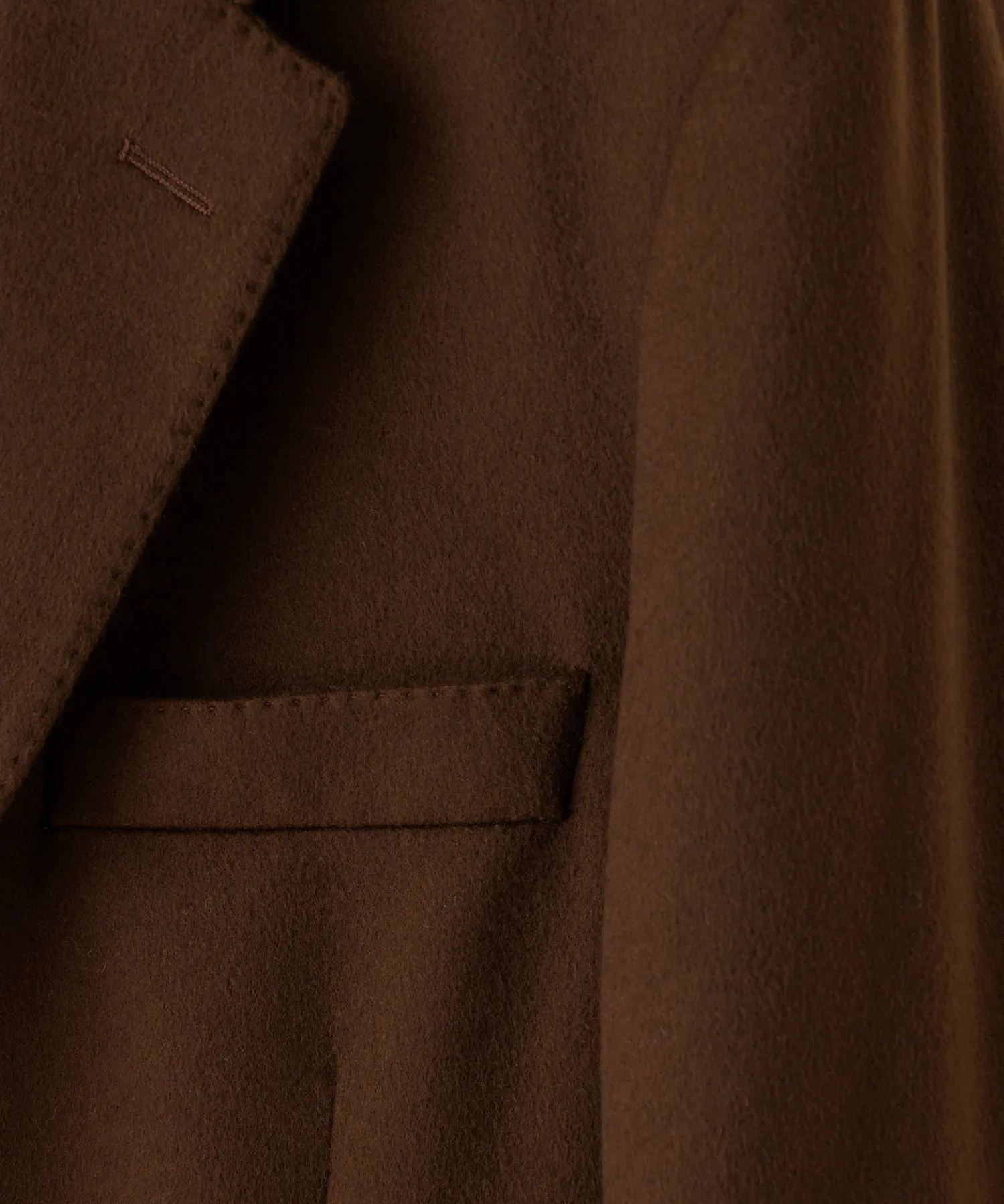 Italian Cashmere Sutton Jacket in Chocolate