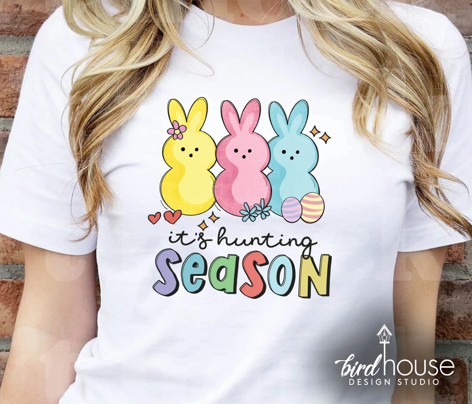 It's Hunting Season Shirt, Cute Easter Graphic Tee