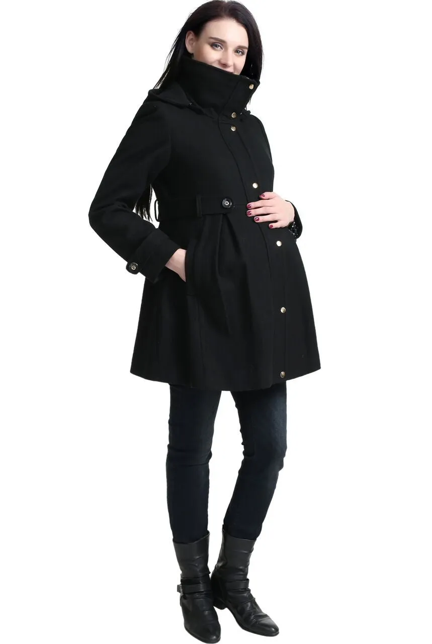 Kimi   Kai Maternity "Olivia" Wool Blend Parka Coat