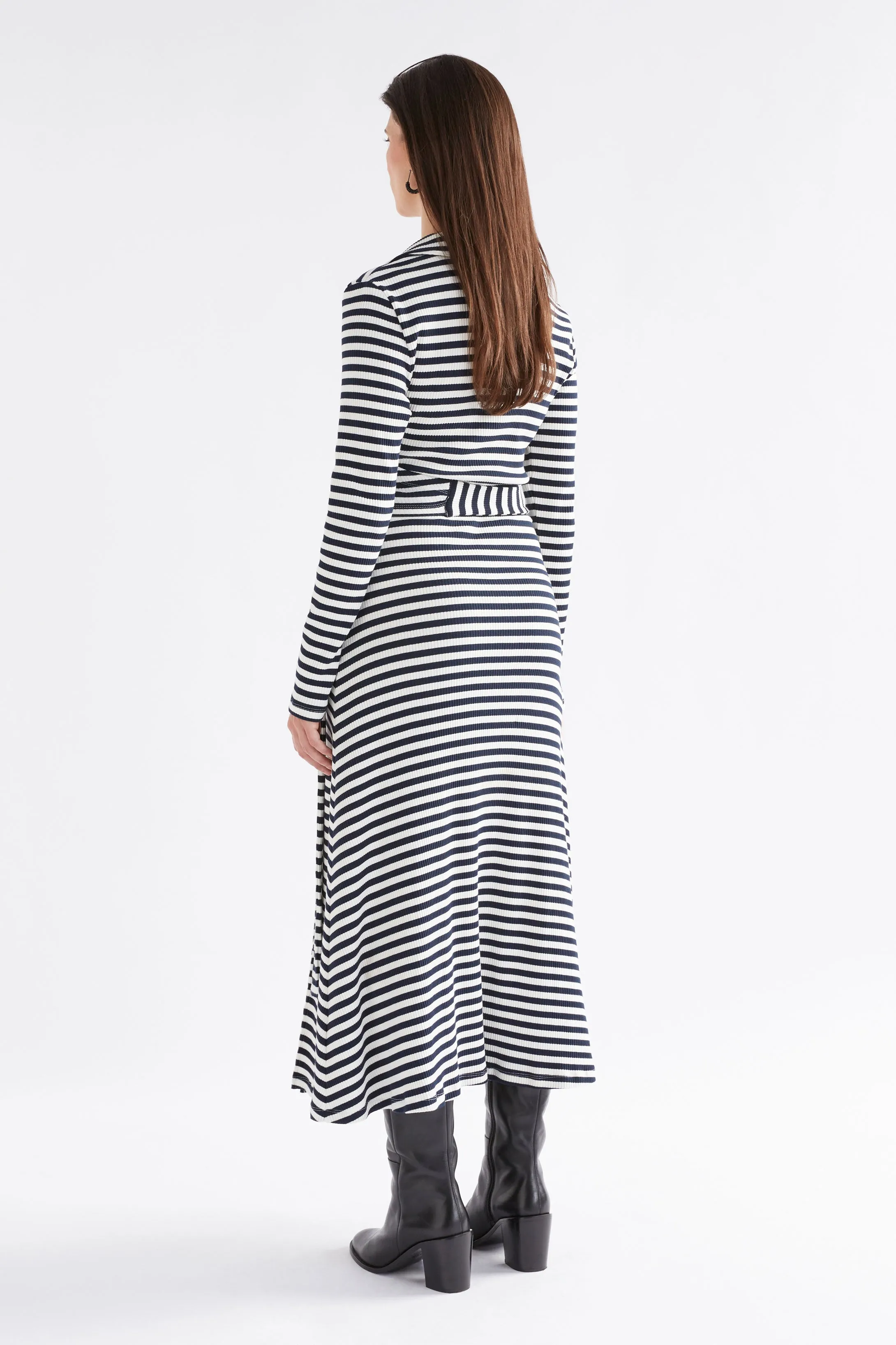 Kullan Ribbed Wrap Dress