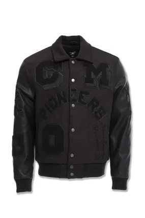 Legacy Edition Mens Varsity Jacket (Noir) - 91650NOIR