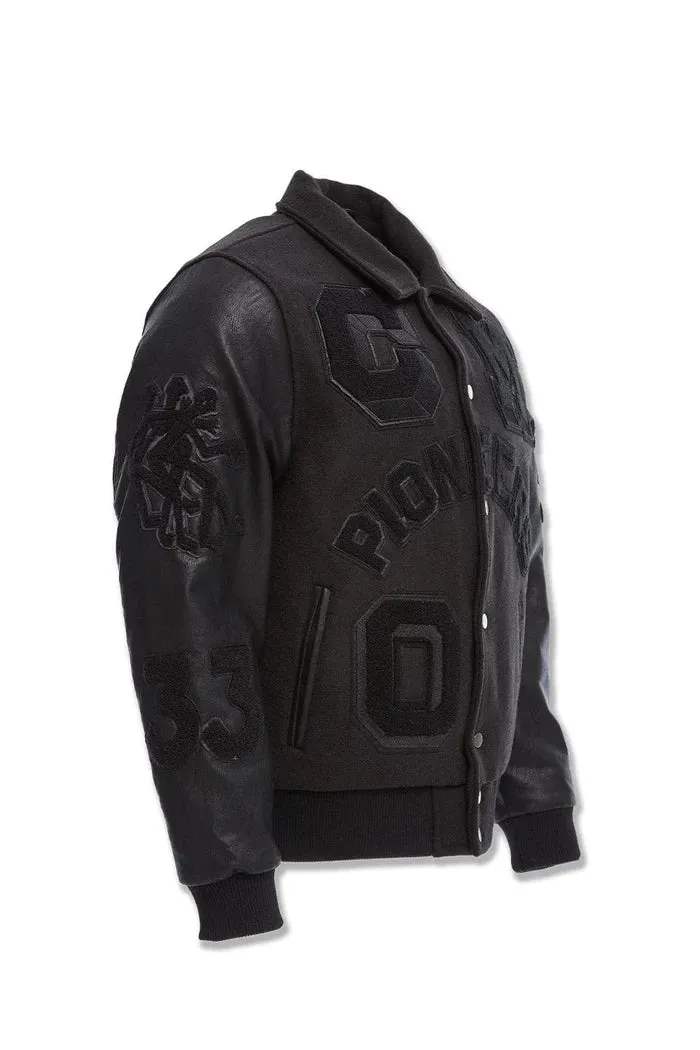 Legacy Edition Mens Varsity Jacket (Noir) - 91650NOIR