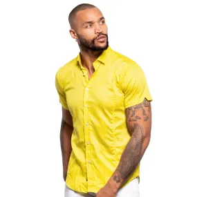 Lemon Polka Dot Short Sleeve Shirt