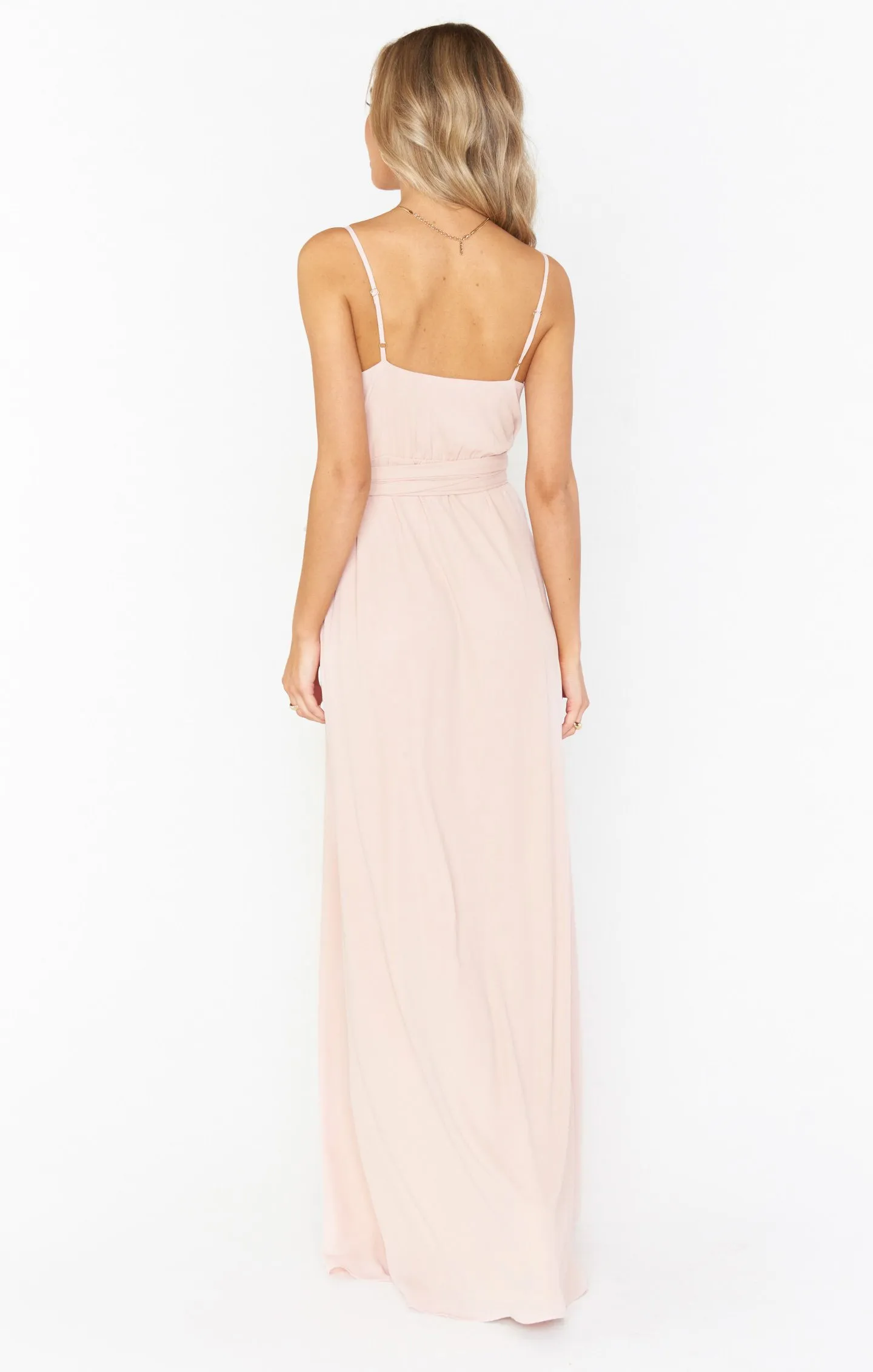 Liz Maxi Dress ~ Dusty Blush Crisp