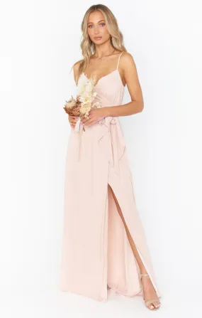 Liz Maxi Dress ~ Dusty Blush Crisp