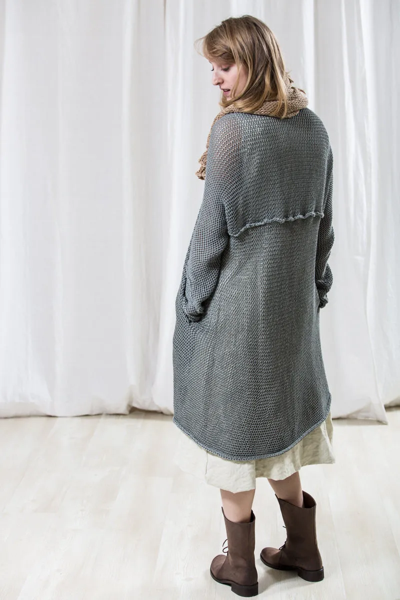 Long Cardigan T Soy - Dusty Blue Fog