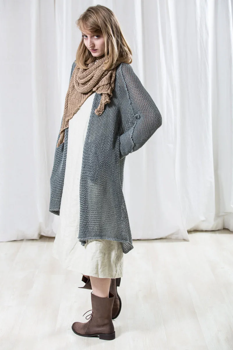 Long Cardigan T Soy - Dusty Blue Fog