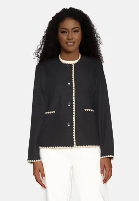 Love & Divine delux black & cream jacket