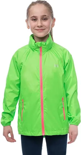 Mac In A Sac Origin Neon Mini  Kids Performanc Jacket Neon Green Yy