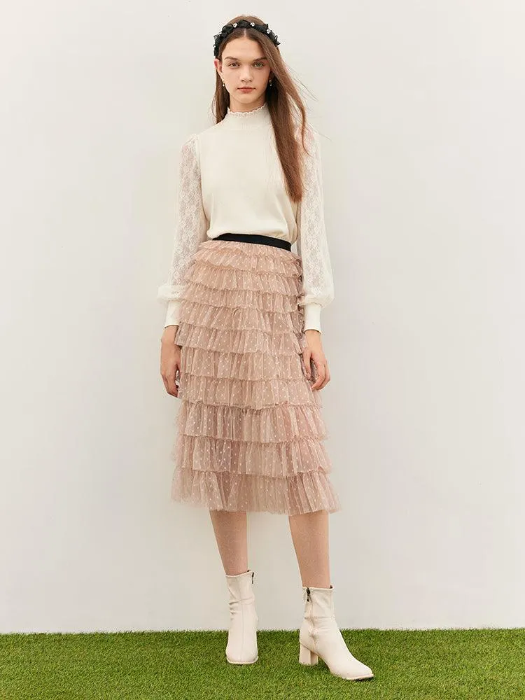 Mesh Layered Skirt