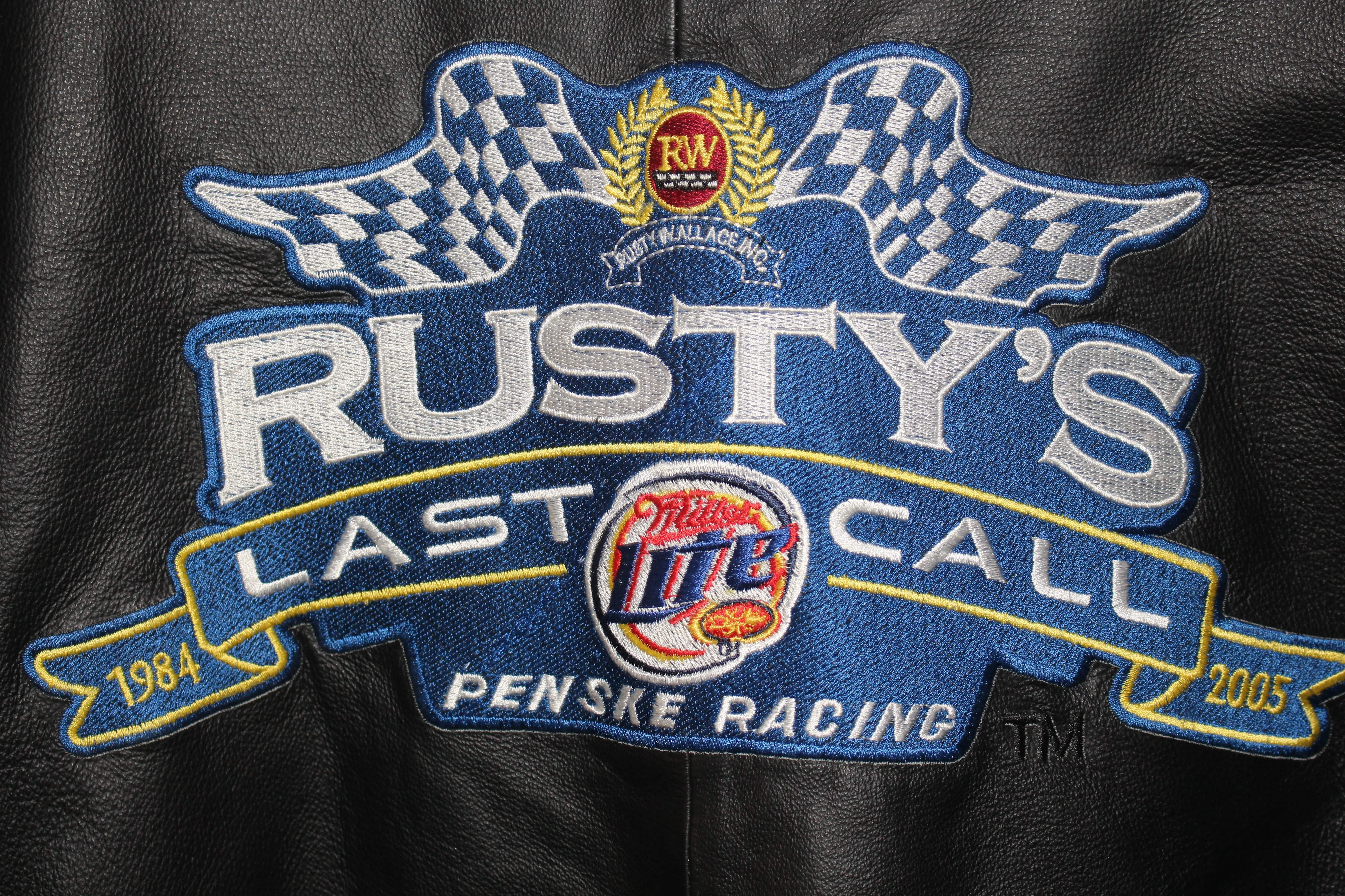 Miller Lite Racing Rusty Wallace #2 Leather Jacket (XXL)