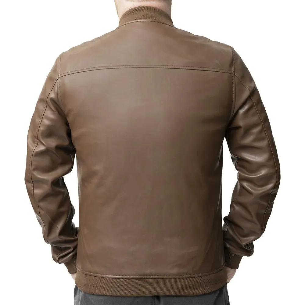 Myles Mens Vegan Faux Leather Jacket