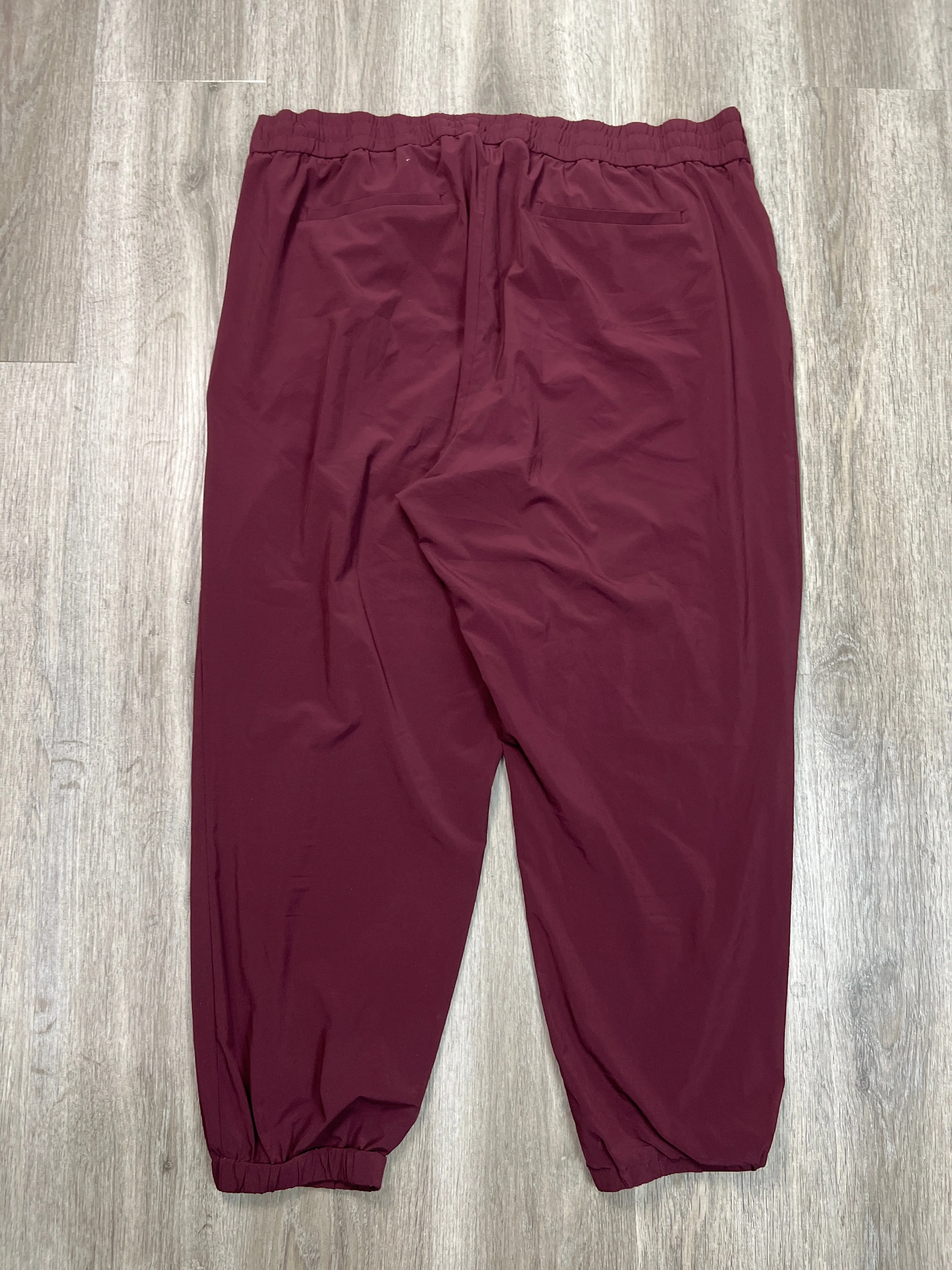 Pants Joggers By Banana Republic In Maroon, Size: Xxl