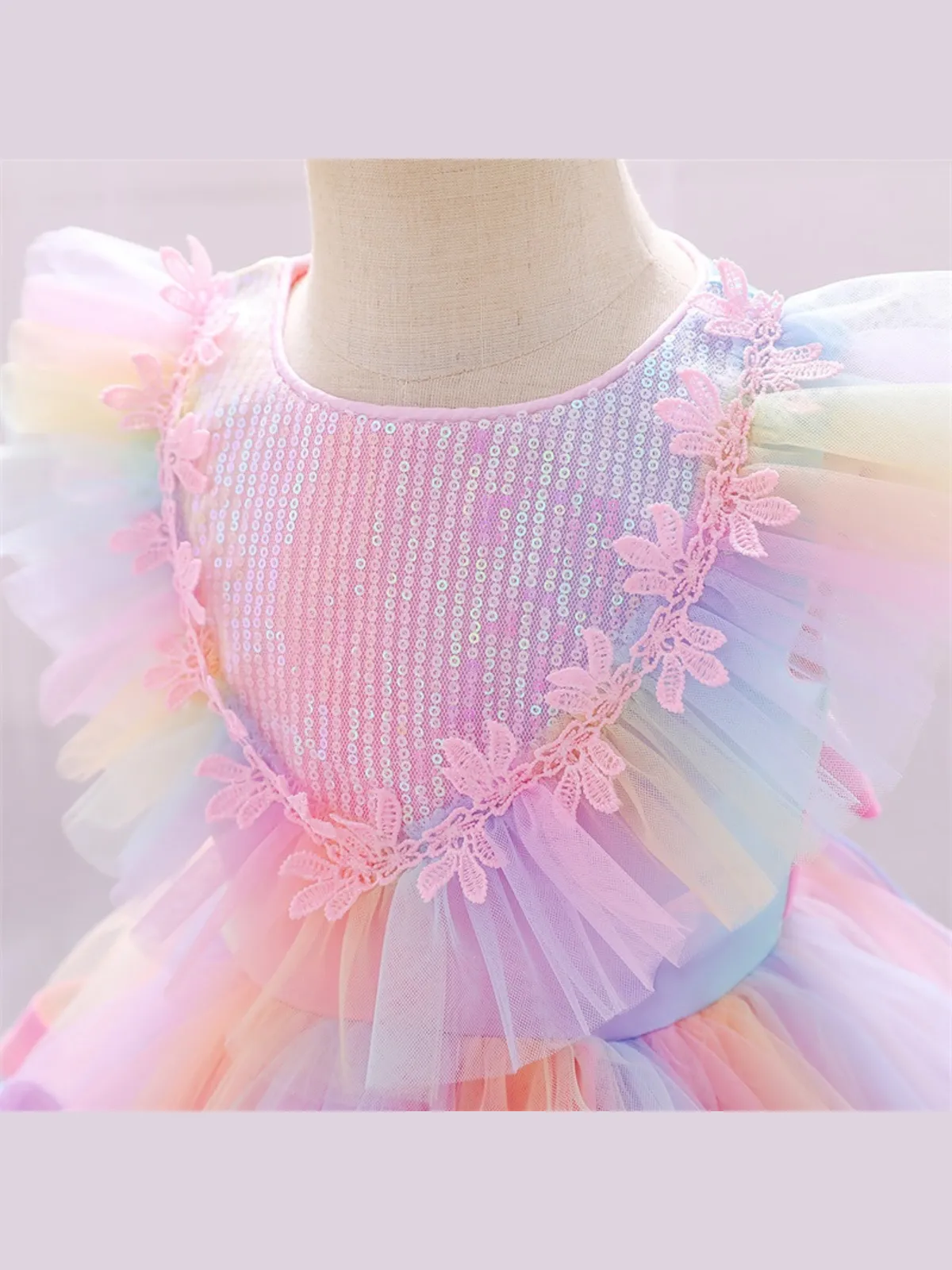 Pastel Play Layered Tutu Dress